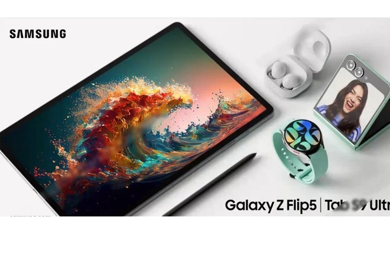 Tüm perdeler aralandı: Galaxy Z Flip 5, Fold 5 ve Galaxy Watch 6 serisinin tümü sızdırıldı 1.Resim