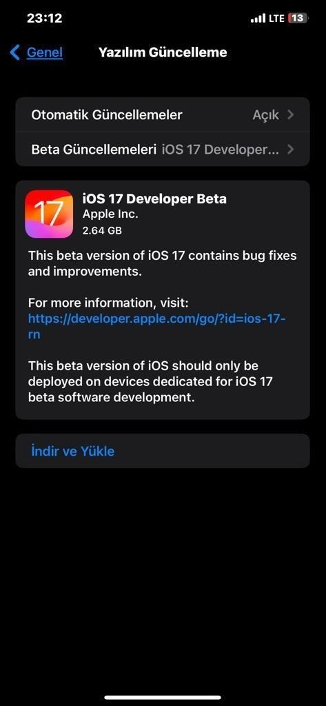 iOS 17 Beta 1 güncellemesi çıktı: İşte iPhone&#8217;un yeni işletim sistemi 1.Resim