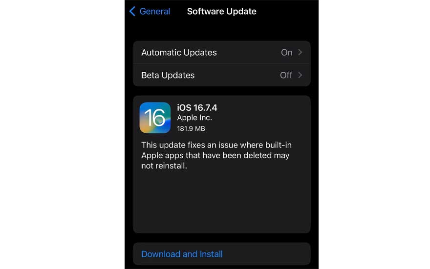 Eski iPhone’lar için iOS 16.7.4 güncellemesi yayınlandı: İşte iOS 16.7.4 ile gelen yenilikler 1.Resim