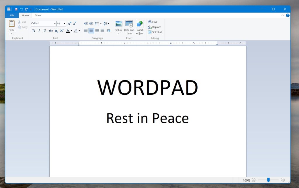 30 yıllık WordPad için yolun sonu! Microsoft resmen fişini çekti 1.Resim